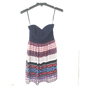 Patterned mini dress